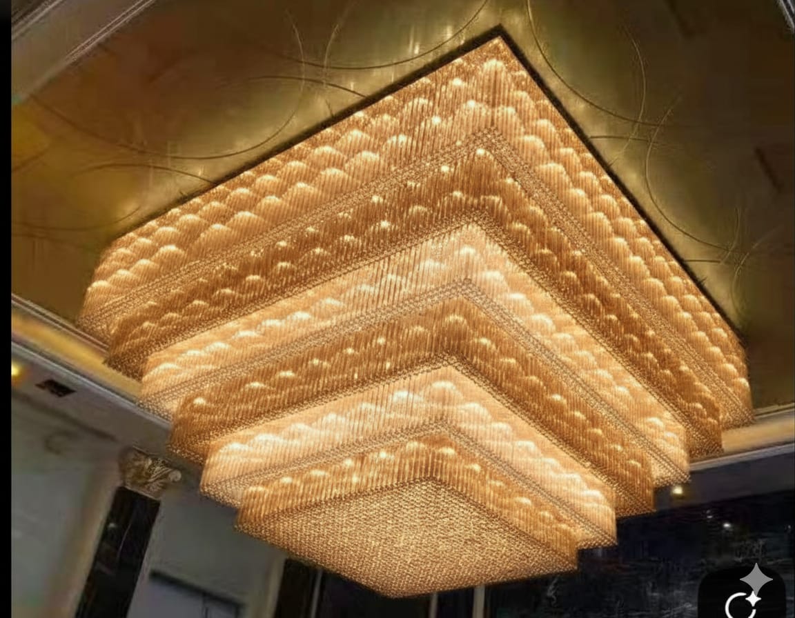 Lulu Gold jewellery showroom interior and lighting project in Kuttyadi, Kerala by Star Group Interiors