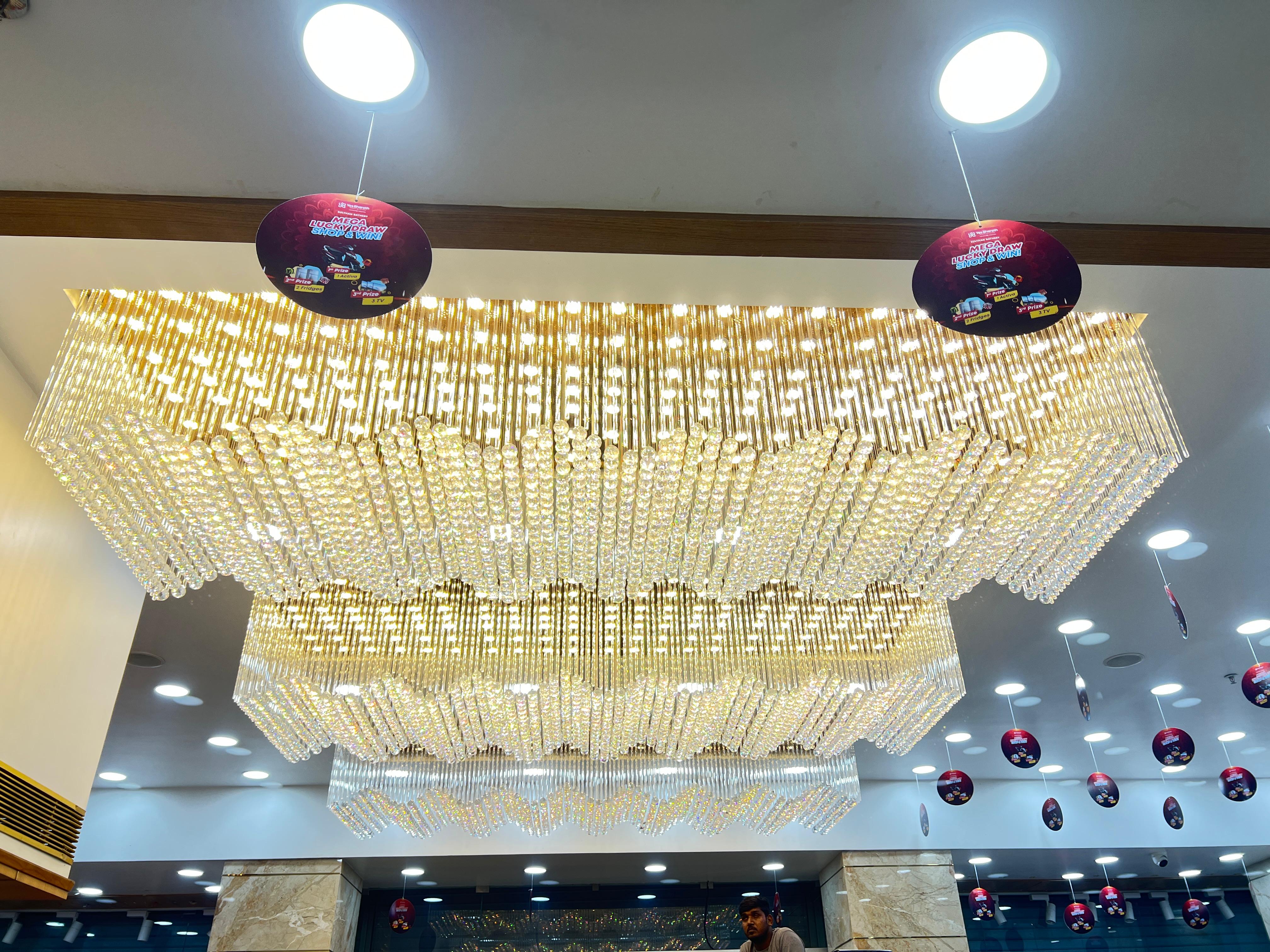 Yes Bharat retail interior and lighting project in Sultan Bathery, Kerala by Star Group Interiors